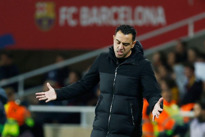 Xavi Barcelona Coach Disappointed