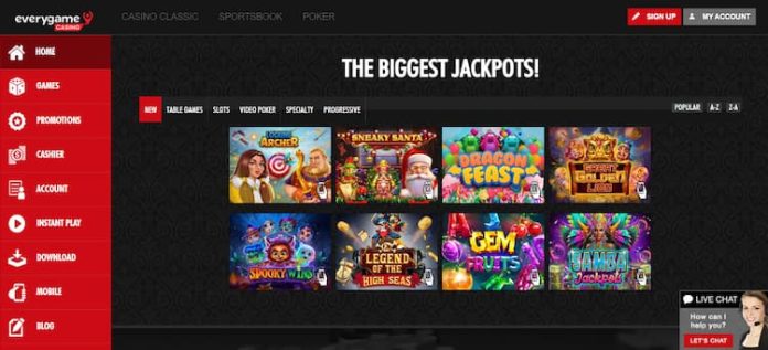 Indiana Online Casinos - Everygame Casino