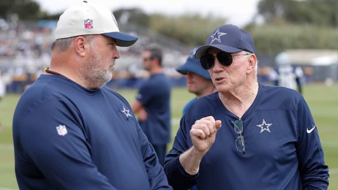 Mike MCarthy and Jerry Jones pic