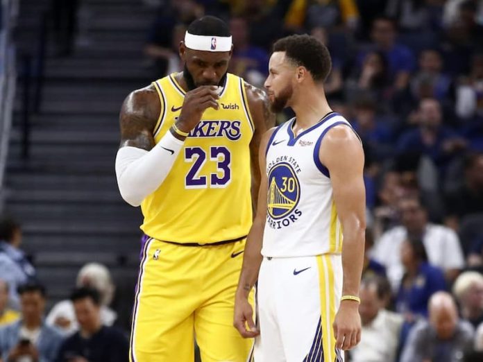 LeBron James and Steph Curry pic