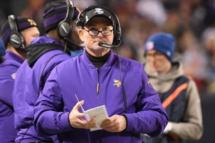 Mike Zimmer vikings pic