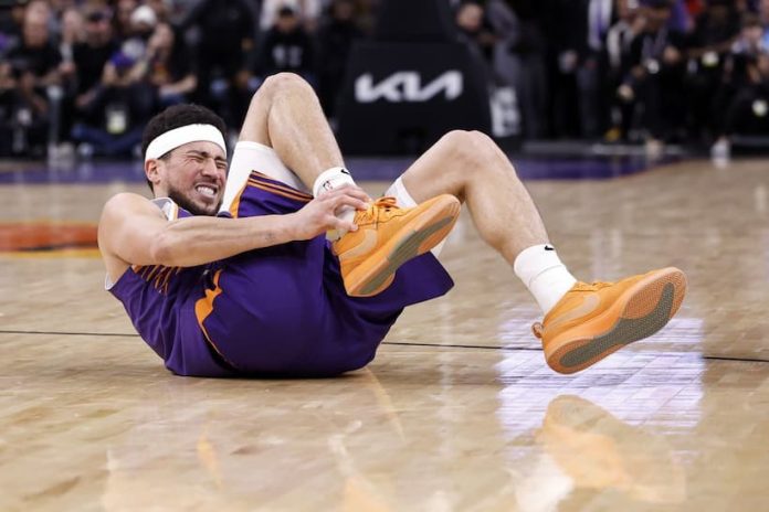 Devin Booker injury Suns pic