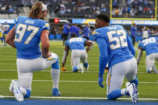 Joey Bosa and Khalil Mack Chargers pic