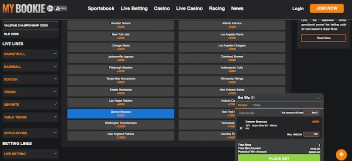 MyBookie Online sports betting Wyoming