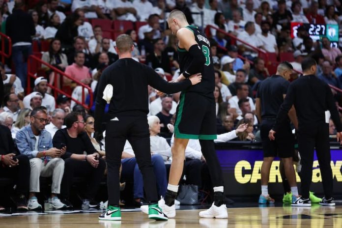 How much time will Kristaps Porzingis miss for the Celtics?