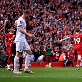 Liverpool Star Harvey Elliott Scored Against Tottenham
