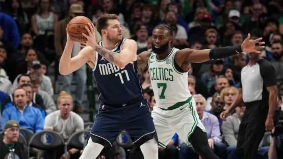 Luka and Jaylen Brown pic