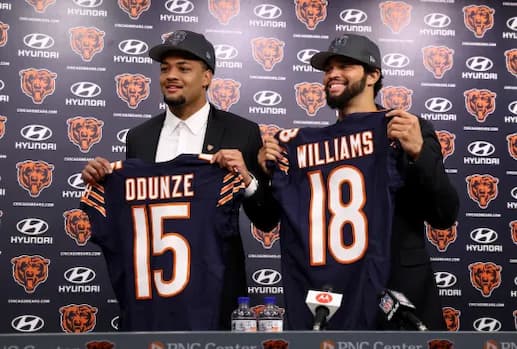 Caleb Williams And Rome Odunze Both Sign Four-Year Rookie Deals With The Chicago Bears