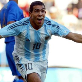 Carlos Tevez Won Gold For Argentina In 2004 Olympics