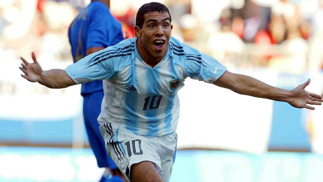 Carlos Tevez Won Gold For Argentina In 2004 Olympics