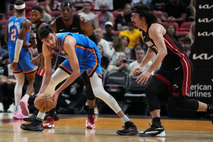 Thunder’s Chet Holmgren said he likes to play in Miami because their arena is ’empty’