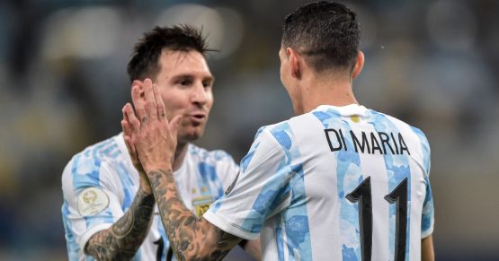 Di Maria And Lionel Messi