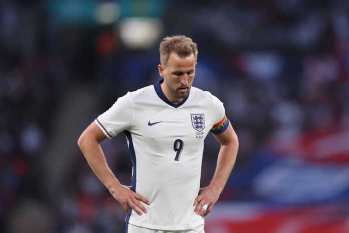 England Player Harry Kane Looking Dejected