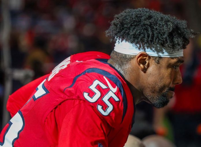Veteran DE Jerry Hughes is returning to the Texans in 2024 for his 15th professional season