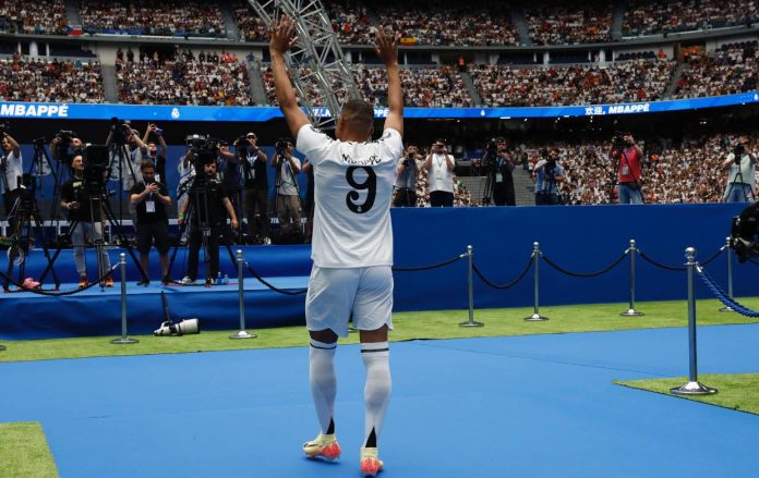 kylian Mbappe At Real Madrid Presentation