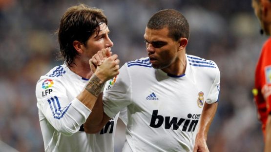 Sergio Ramos and Pepe In Action For Real Madrid