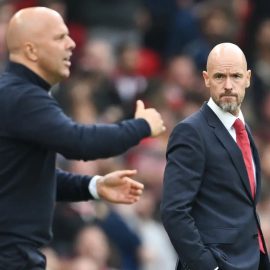 Arne Slot and Erik ten Hag Liverpool vs Manchester United