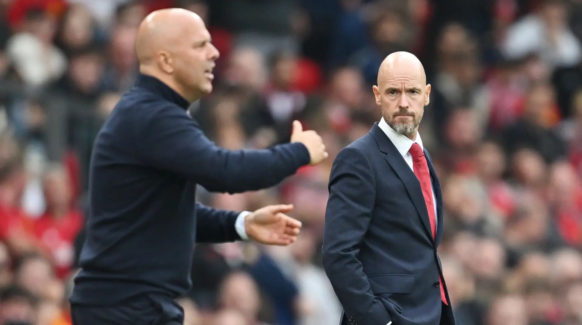 Arne Slot and Erik ten Hag Liverpool vs Manchester United