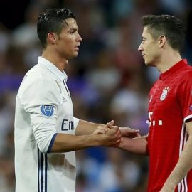 Cristiano Ronaldo and Robert Lewandowski