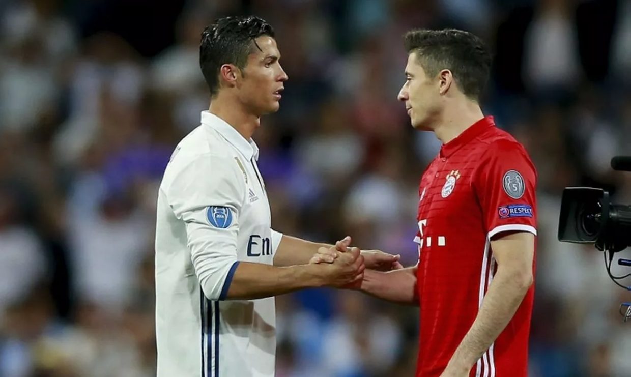 Cristiano Ronaldo and Robert Lewandowski