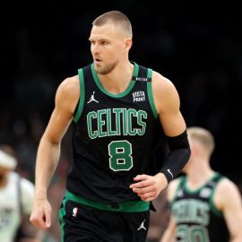 Kristaps Porzingis Celtics pic