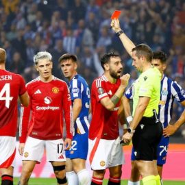 Manchester United Man Bruno Fernandes Sees Second Red Card