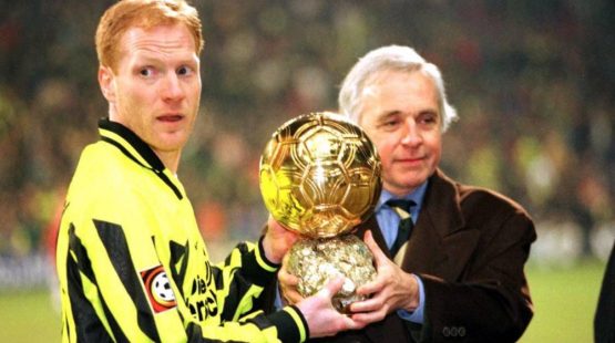 Matthias Sammer with the Ballon d'Or