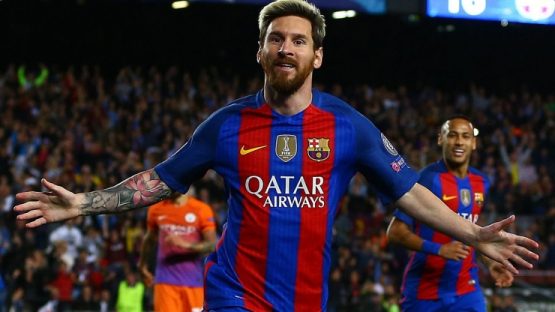 Lionel Messi Scored a Hat Trick Against Man City