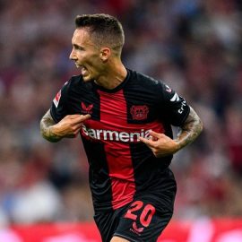 Bayer Leverkusen Defender Alejandro Grimaldo