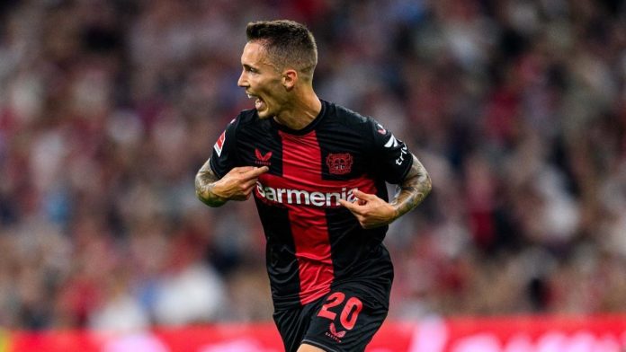 Bayer Leverkusen Defender Alejandro Grimaldo