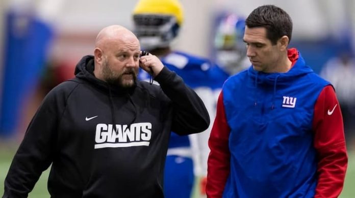 Brian Daboll and Joe Schoen Giants pic