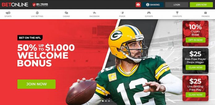 BetOnline Divisional Round NFL Free Bets