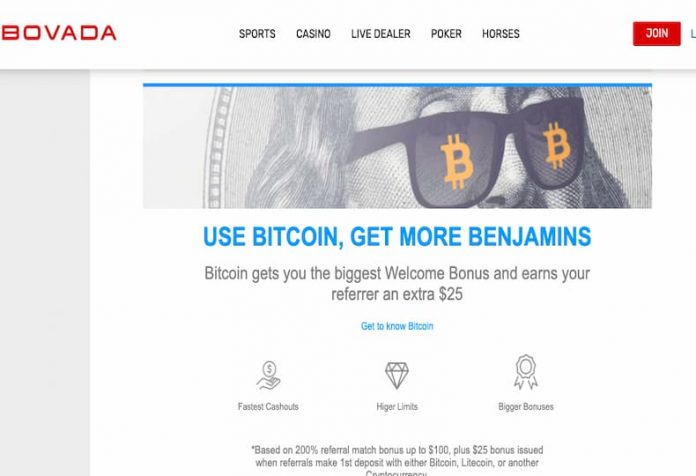Bovada bitcoin refer your friend