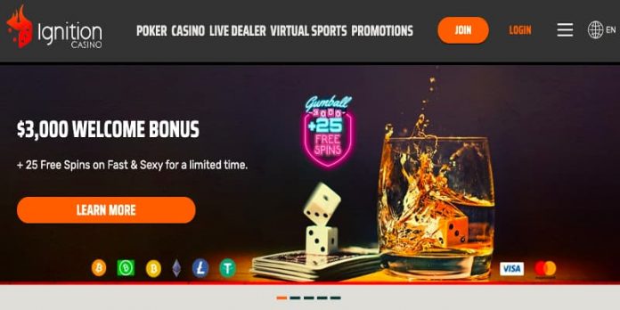 Ignition casino homepage