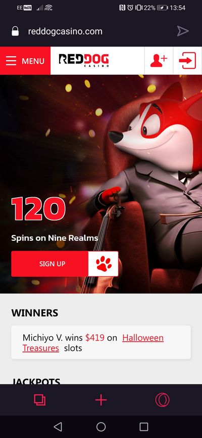 Red Dog Casino Mobile App Site